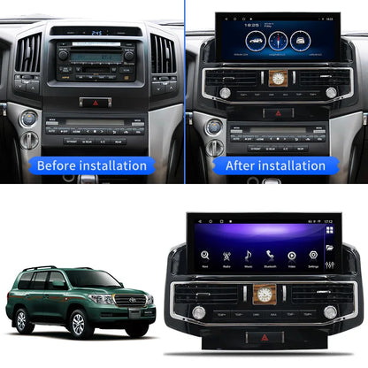Land Cruiser 2008-2015 Toyota LC200 Car Stereo Android Car Radio GPS Navigation Multimedia Player Head Unit with CarPlay