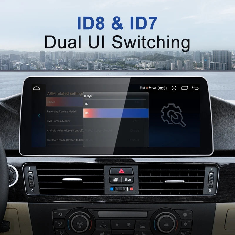 12.3inch BMW 3&5 series Android13 Car Multimedia Players ID8 Wireless Carplay