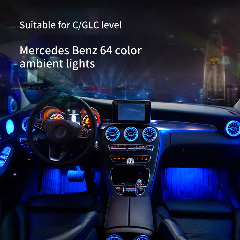 Mercedes Benz C-class W205 GLC X253  Ambient Light Kit