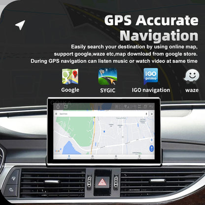 9" Android 13 Car Multimedia Touchscreen for Audi A6 C7 A7 2012-2018
