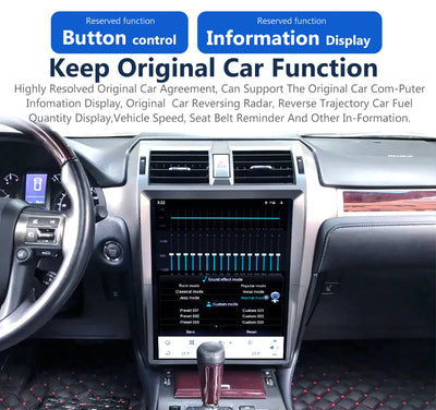 Lexus GX460 2010-2021 Tesla-Style Car Radio CarPlay Multimedia Player