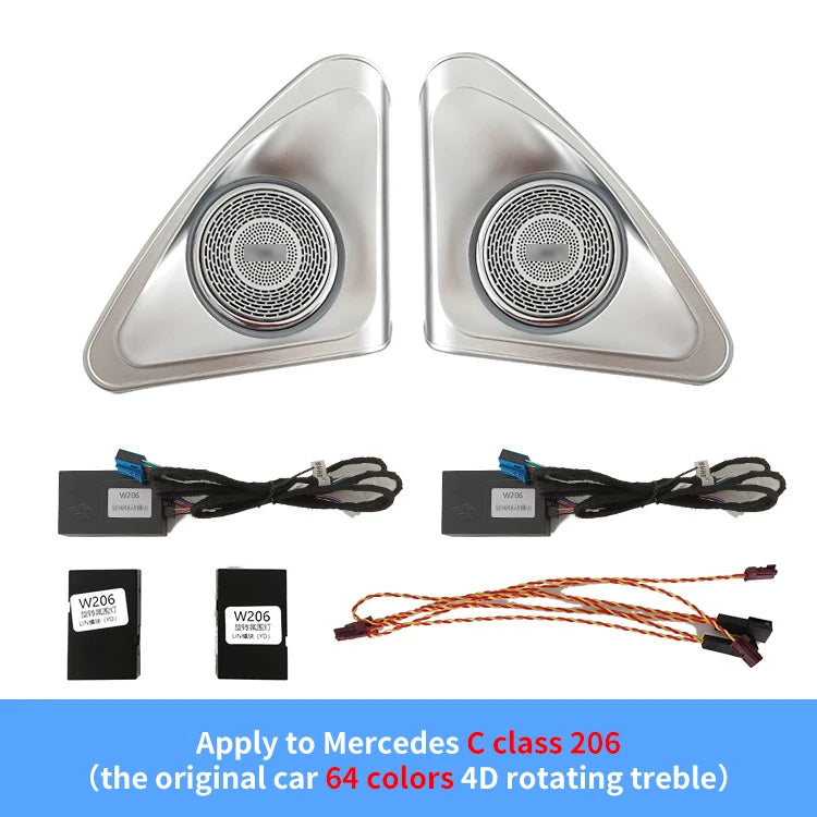 Mercedes Benz New C-class W206 64 Colors LED Styling Interior Atmosphere Lamp Kit