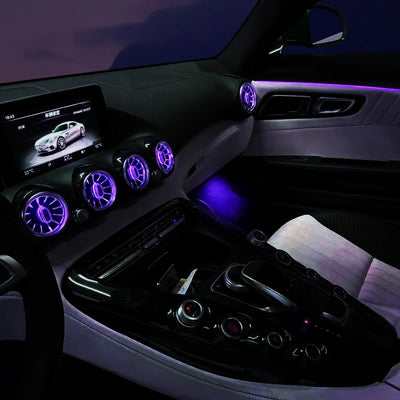 Mercedes-Benz AMG GT W290 2015-2018 64 Colors Ambient Light Front Air Vent Turbine