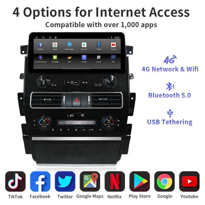 Nissan Patrol Y62 2010-2021 ARMADA Car Stereo Android Car Radio GPS Navigation Multimedia Player Head Unit with CarPlay