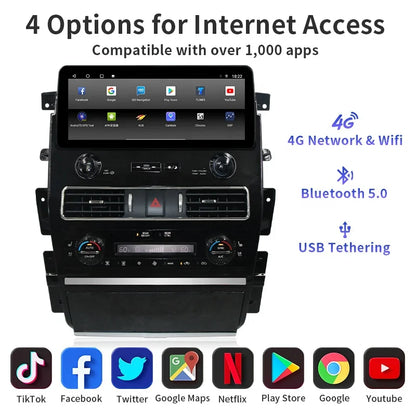 Nissan Patrol Y62 2010-2021 ARMADA Car Stereo Android Car Radio GPS Navigation Multimedia Player Head Unit with CarPlay