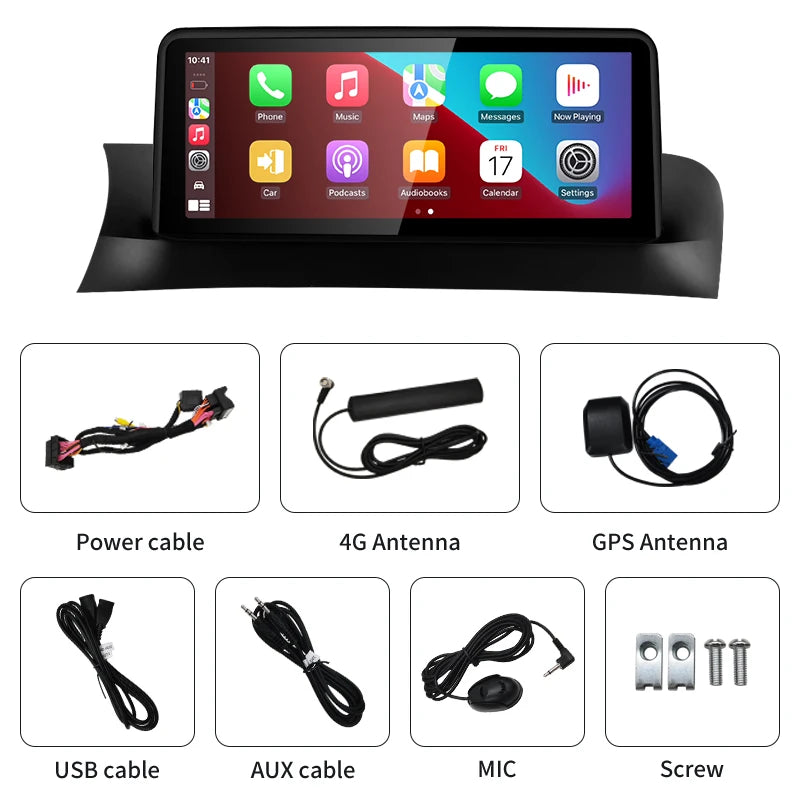 10.25 inch Android System Wireless Carplay AUTO for BMW X3 X4 CIC NBT EVO