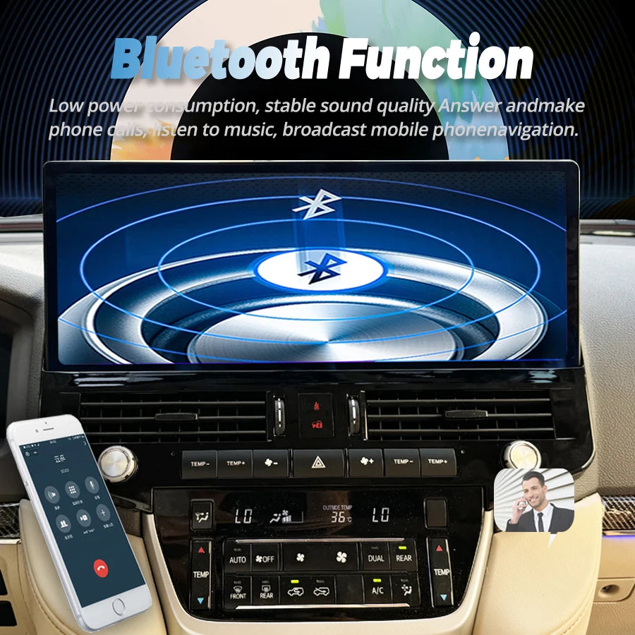 17.1 inch Android Car Radio For Toyota Land Cruiser 200 LC200 LC300 2007-2021 Car Stereo CarPlay Multimedia Player