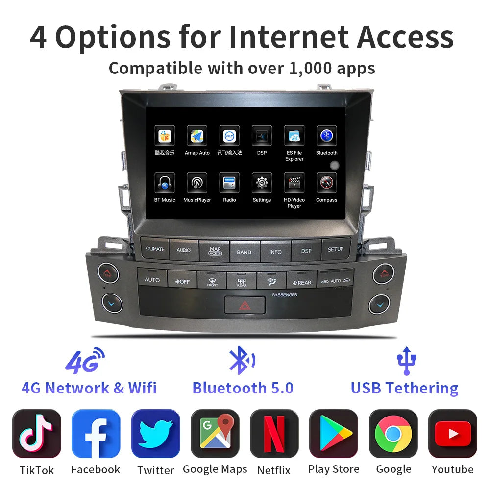 LEXUS LX570 2007-2015 Car Stereo Android Car Radio GPS Navigation