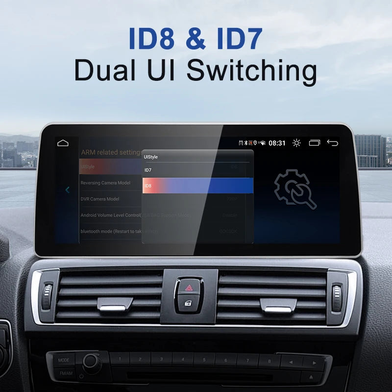 12.3inch BMW 1&2 series F20 F21 F23 Android13 Car Multimedia Players ID8 Wireless Carplay