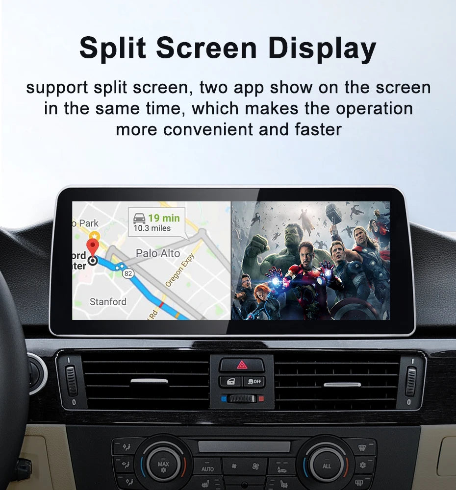 12.3 inch BMW 3&5 Series 2003-2013 Android13 Car Multimedia Player ID8 Wireless CarPlay