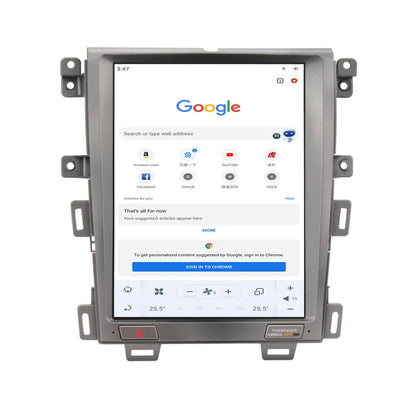 12.1 inch Android Car Radio for Ford Edge 2008-2014 Stereo Replacement Tesla-Style Screen Built-in Carplay/Android Auto