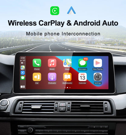 12.3inch BMW 5 2010-2017 F10 F11 Series Android13 Car Multimedia Wireless Carplay