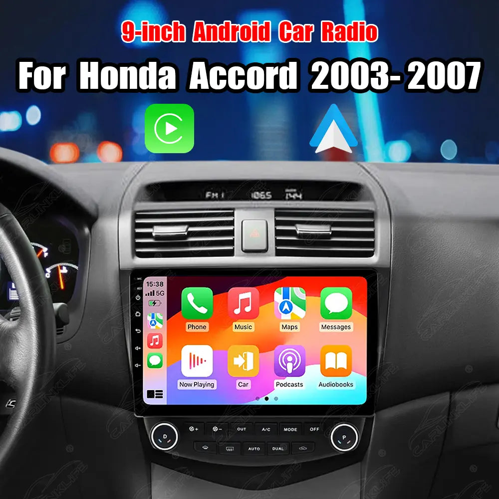9 inch Android Car Radio For Honda Accord 2003-2007 Car Stereo CarPlay Multimedia Player