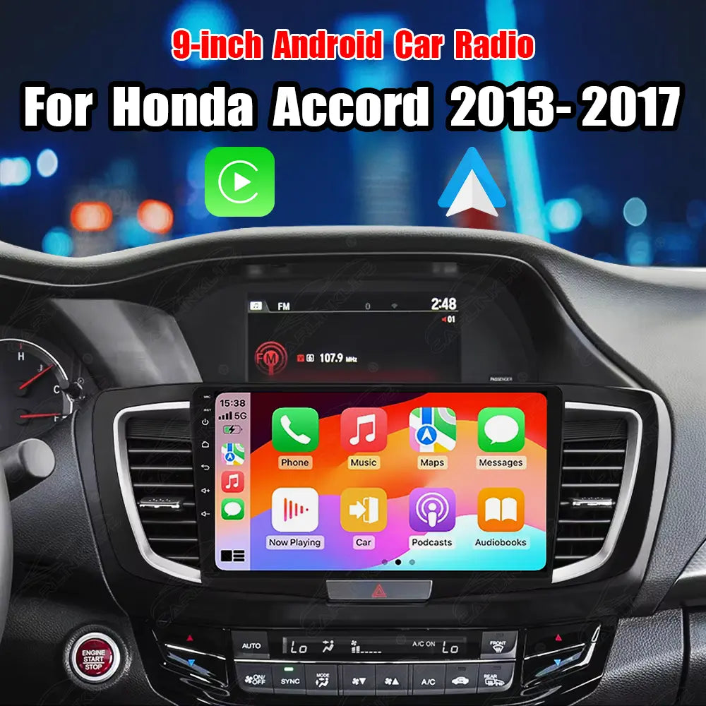 9 inch Android Car Radio For Honda Accord 2013-2017 Car Stereo CarPlay Multimedia Player