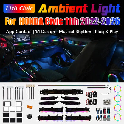 Honda Civic 11th Gen 2022-2026 Ambient Light Kit