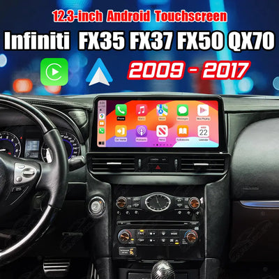 Infiniti FX35 FX37 FX50 QX70 (2009–2017) 12.3" Android Car Screen Upgrade with Wireless CarPlay & Android Auto