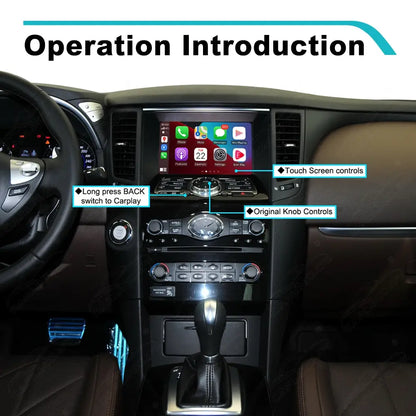 Apple CarPlay Android Auto For Infiniti G35 M35 M25 G37 G25 FX35 QX50 EX35 EX25 2007-2020 CarPlay Upgrade Interface