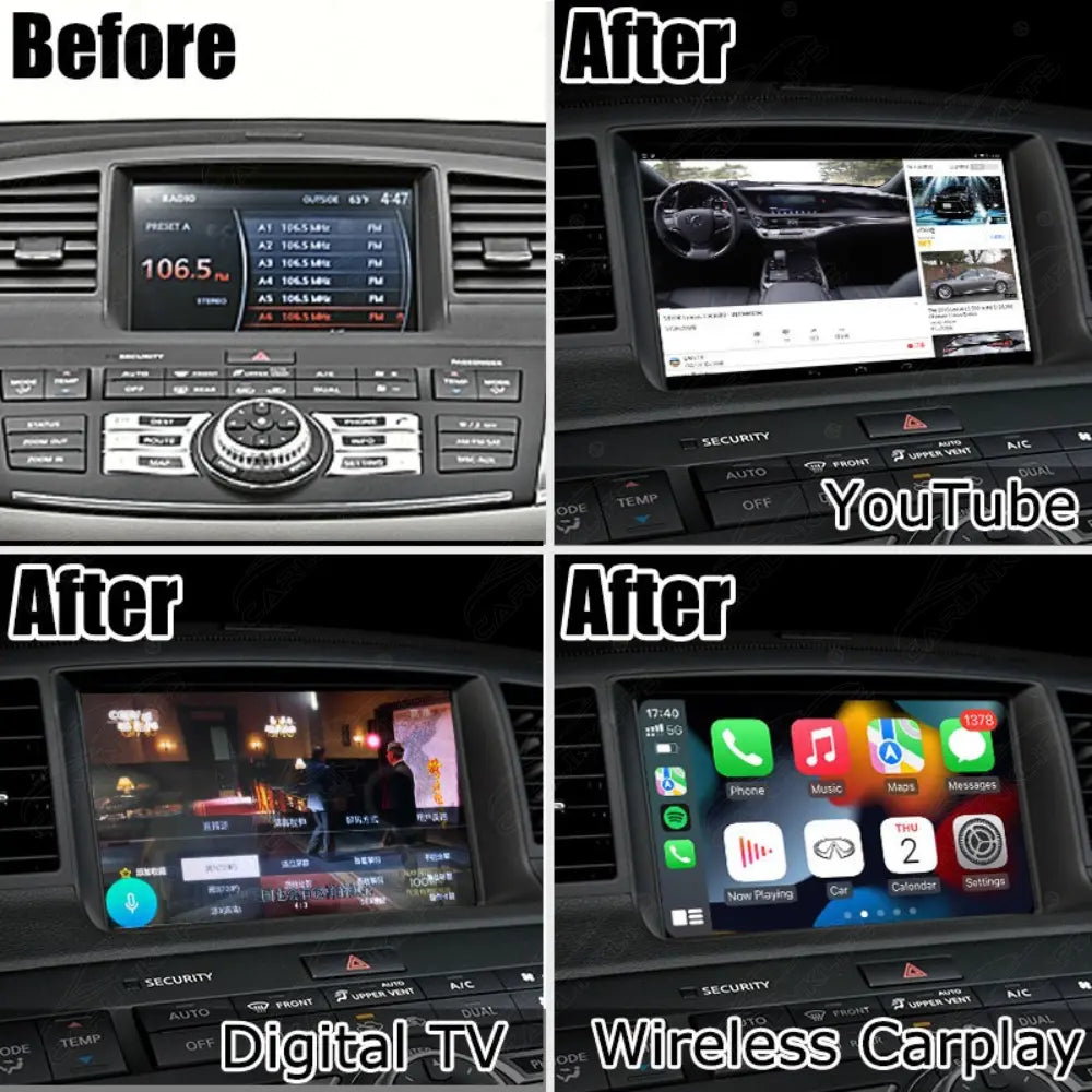 Android Multimedia Interface for Infiniti M35 M45 Nissan Fuga 2005-2010 Advanced Version with YouTube, Google Play