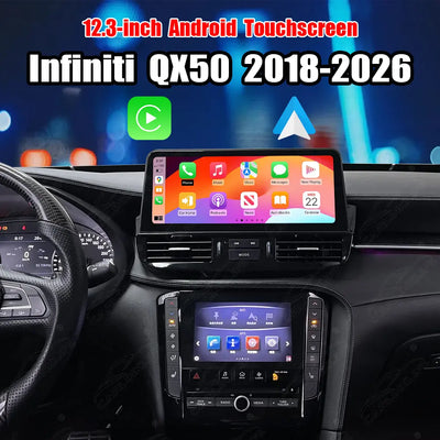 Infiniti QX50 (2018-2026) 12.3" Android Car Screen Upgrade with Wireless CarPlay & Android Auto