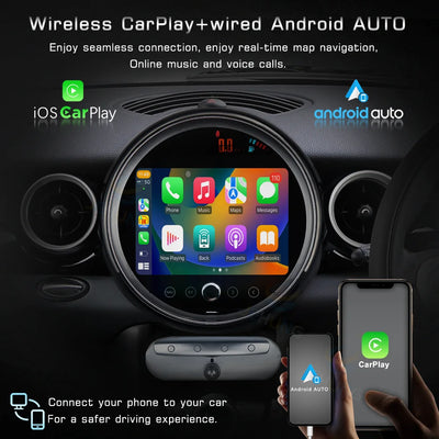 Android 13 Car Radio For BMW Mini Clubman Countryman R56/ R60/ F54/F55/F56 2007-2020