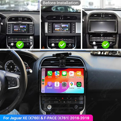Jaguar XE (X760) & F-PACE (X761) 2016–2019 11.4" Android Car Stereo Upgrade | Wireless Apple CarPlay & Android Auto