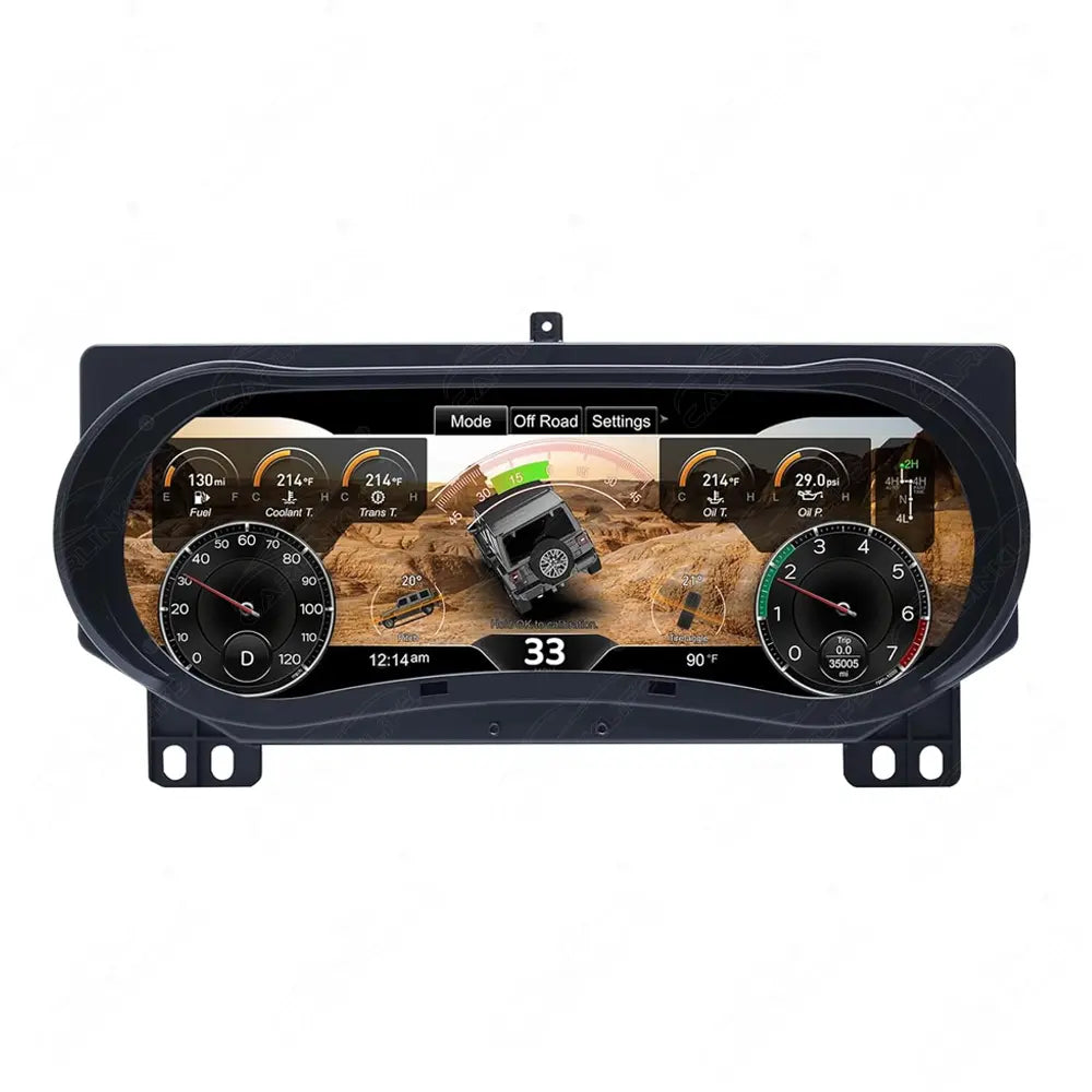 12.3" LCD Digital Cluster For Jeep Wrangler JK JL 2011-2023 Linux Dashboard Gauge Cluster