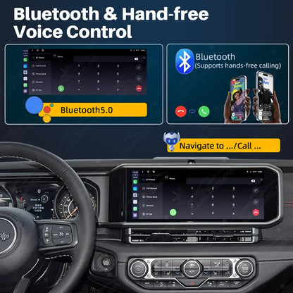 Jeep Wrangler JL (2018-2023) 15" Android Car Screen Upgrade with Wireless CarPlay & Android Auto | OEM Style Car Stereo