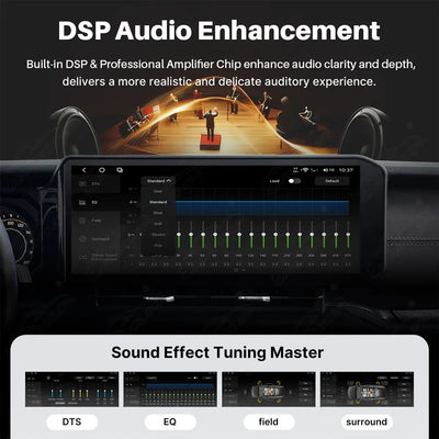 Jeep Wrangler JL (2018-2023) 15" Android Car Screen Upgrade with Wireless CarPlay & Android Auto | OEM Style Car Stereo