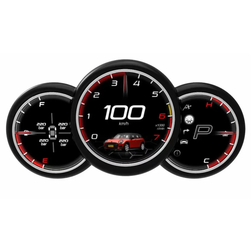 LCD Digital Cluster For MINI R & F Series 2006-2023 Linux Dashboard Gauge Cluster
