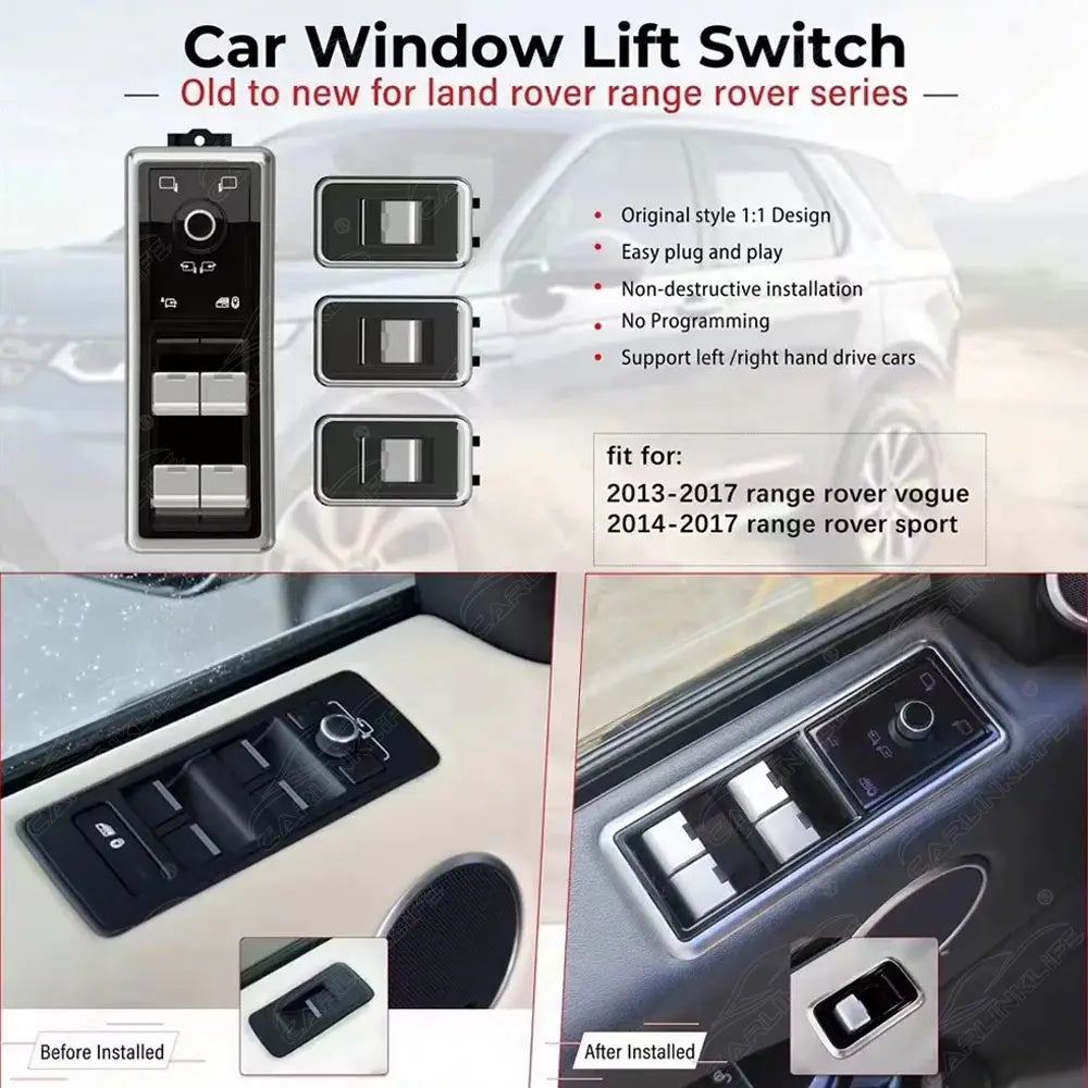 Car Window Lift Switch for Ranger Rover Vogue Sport L405 L494 2013-2017