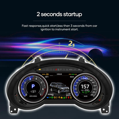 LCD Digital Cluster For Lexus GX460 2010-2021 Linux Digital LCD Dashboard Instrument Gauge Cluster
