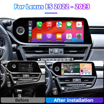 12.3 Inch Linux Touch Screen For Lexus ES 2022-2023 Wireless Carplay Android Auto Car Radio