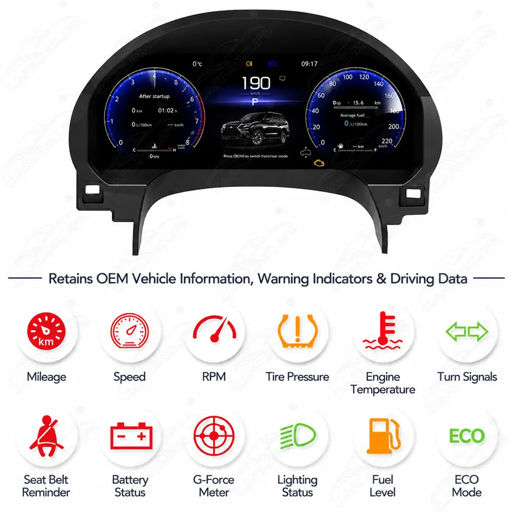 Lexus GX460 (2010-2019) Digital Cluster with CarPlay