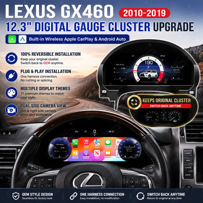 Lexus GX460 (2010-2019) Digital Cluster with CarPlay