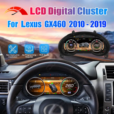 Lexus GX460 2010-2019 LCD Digital Cluster