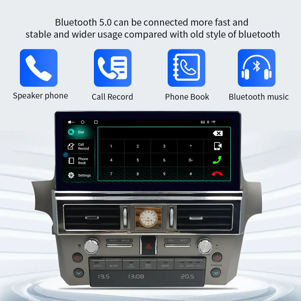 12.3inch Android Car Radio For Lexus GX460 2010-2021 Car Stereo CarPlay Multimedia Player