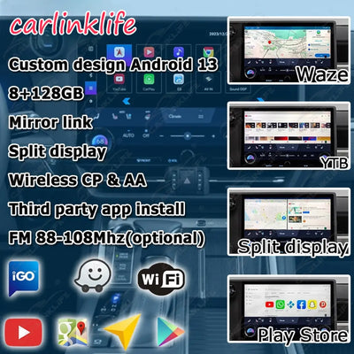 Android 13.0 Multimedia Interface for Lexus GX550 with Youtube, Google Play