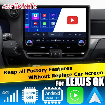 Android 13.0 Multimedia Interface for Lexus GX550 with Youtube, Google Play
