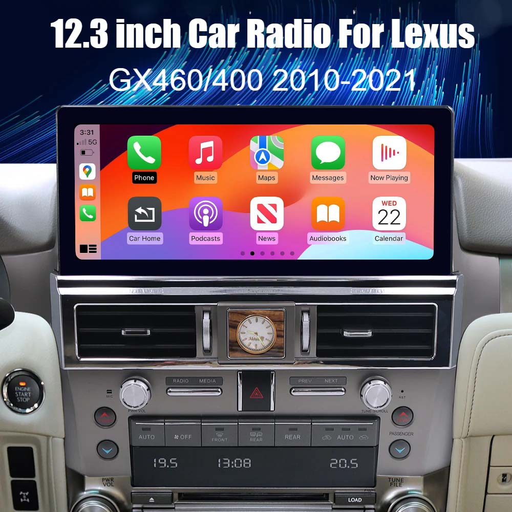 Lexus GX 460/400 2010-2021 12.3inch Car Stereo Android Car Radio GPS Navigation Multimedia Player Head Unit with CarPlay