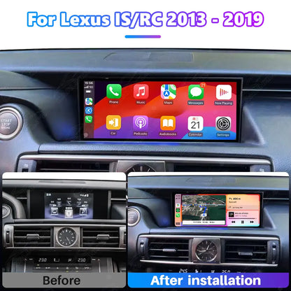 10.25 Inch Linux Touch Screen For Lexus IS / RC 2013-2019 Wireless Carplay Android Auto Car Radio
