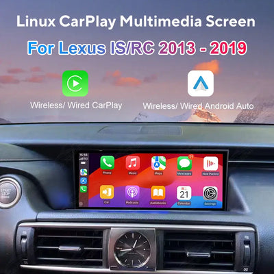 10.25 Inch Linux Touch Screen For Lexus IS / RC 2013-2019 Wireless Carplay Android Auto Car Radio