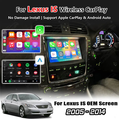 Lexus IS Wireless Apple CarPlay & Android Auto Retrofit Module | OEM Screen Upgrade (2005–2014)