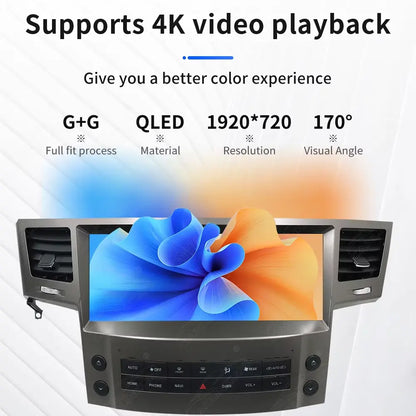 12.3 inch Android Car Radio For Lexus LX570 2007-2015 Car Stereo CarPlay Multimedia Player