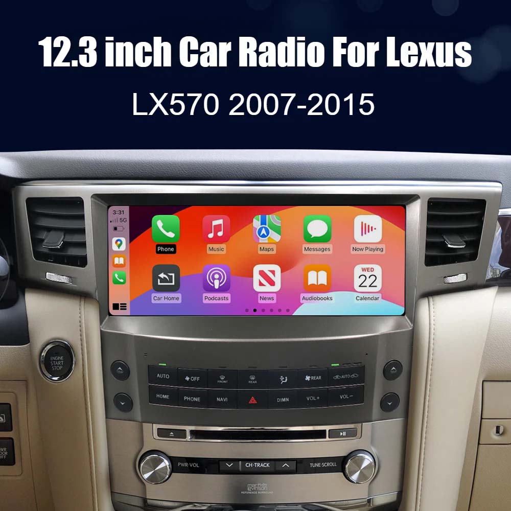 Lexus LX570 2007-2015 Car Stereo Radio GPS Navigation 12.3inch Head Unit with CarPlay