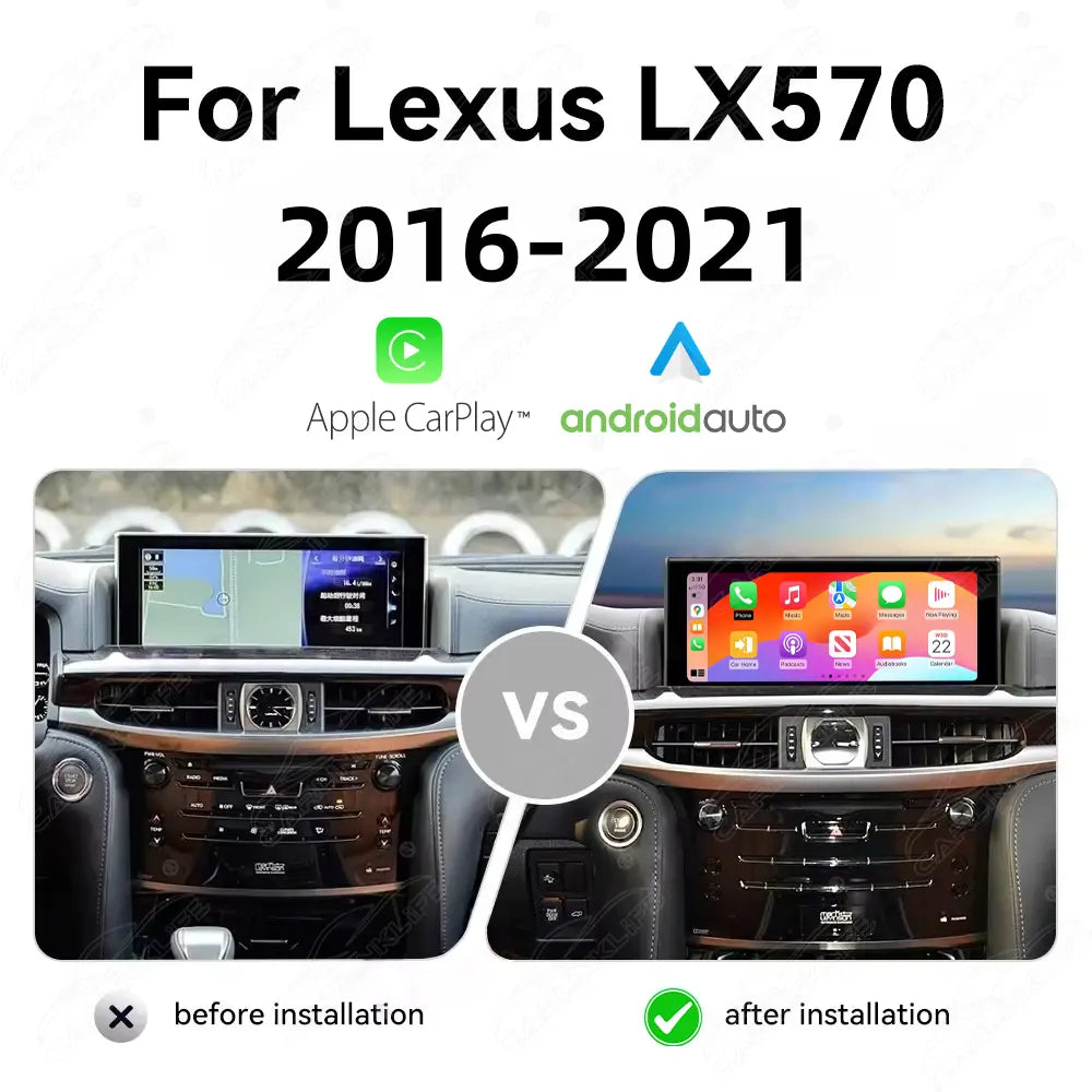 12.3'' Android Car Radio for Lexus LX570 2016-2021 Car Stereo CarPlay Multimedia Player