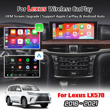 Wireless Apple Carplay & Android Auto for Lexus LX570 2016-2021