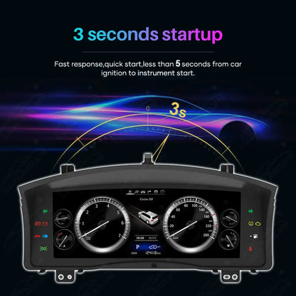 LCD Digital Cluster For Lexus LX570 2007-2017 Linux Dashboard Gauge Cluster