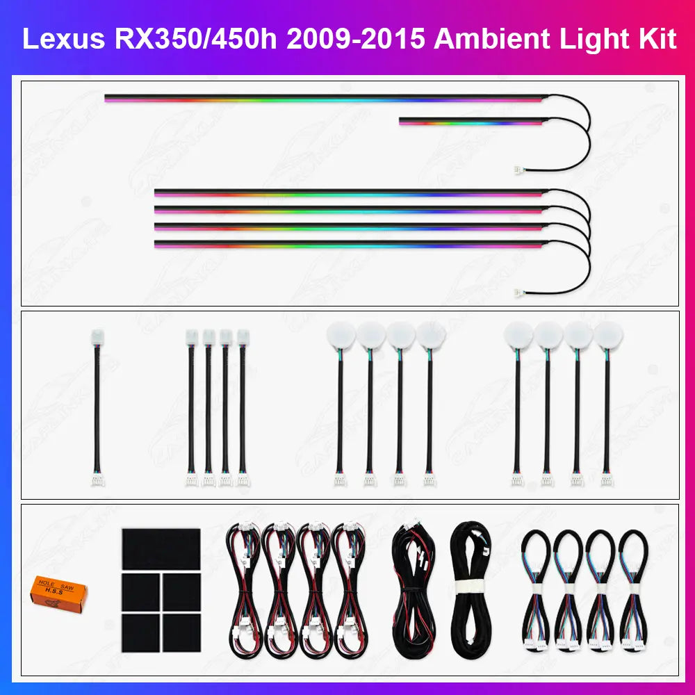 Lexus RX350 / RX450h 2009–2015 Ambient Light Bar Kit