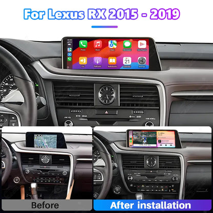 12.3 Inch Linux Touch Screen For Lexus RX 2015-2019 Wireless Carplay Android Auto Car Radio