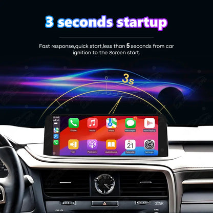 12.3 Inch Linux Touch Screen For Lexus RX 2020-2022 Wireless Carplay Android Auto Car Radio